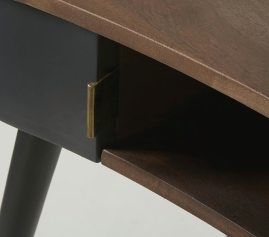 Bureau Desaguadero noir et noyer