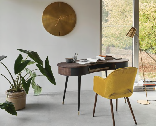 Bureau Desaguadero noir et noyer