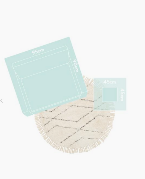 DE - Tapis rond Hamel en coton