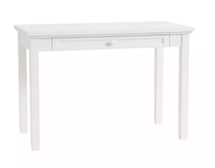 US - Bureau Concord en bois peint blanc