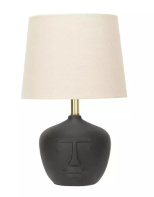 US - Lampe Pemigewasset en terre cuite noire