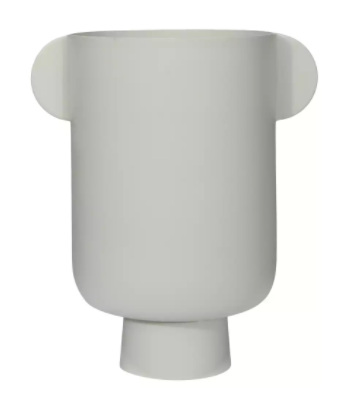 US - Vase Elk en métal écru