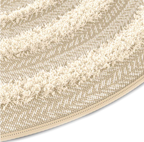 NL - Tapis Does en polypropylène beige et naturel
