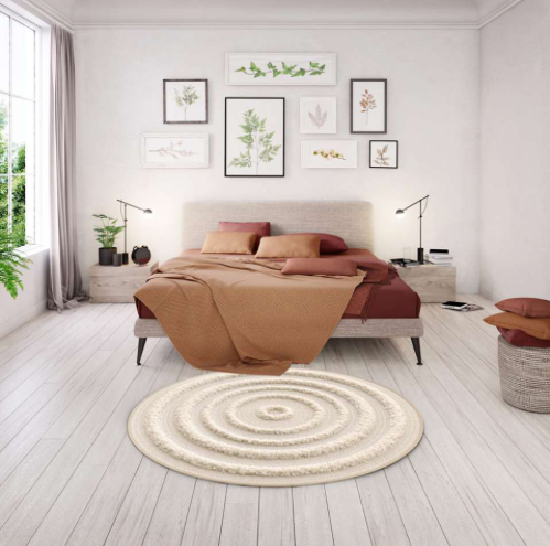 NL - Tapis Does en polypropylène beige et naturel