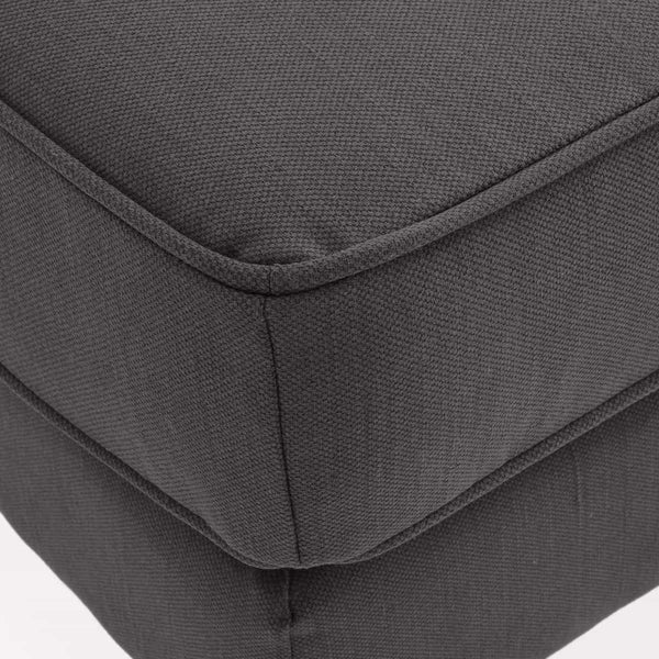 Pouf Elbe en coton et lin