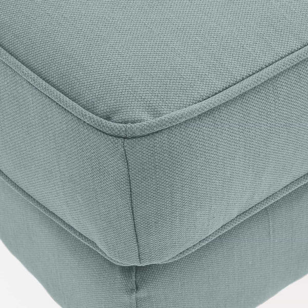 Pouf Elbe en coton et lin