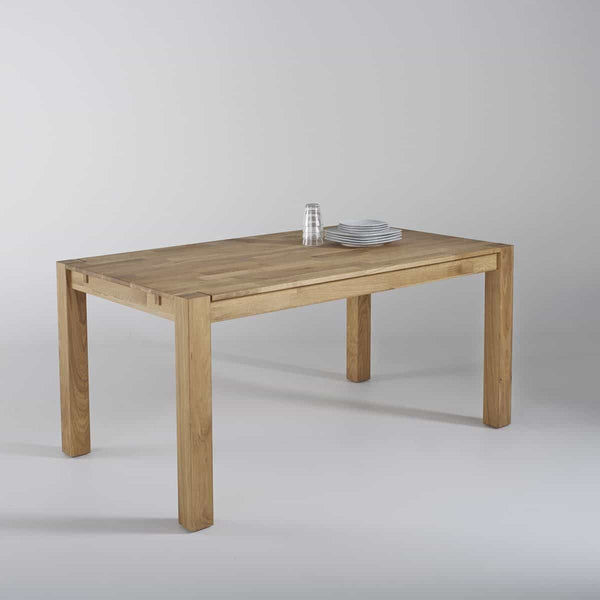 Table à manger Gesse en chêne massif naturel