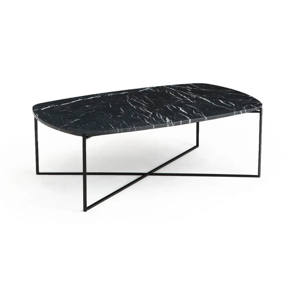 Table basse rectangulaire, GOLO, marbre noir