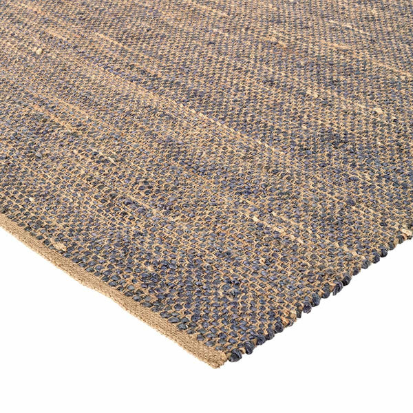 Tapis Louge en jute bleu