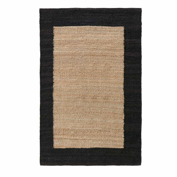 Tapis Louge en jute noir