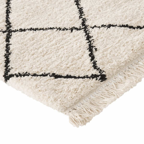 Tapis de couloir Maltorne blanc