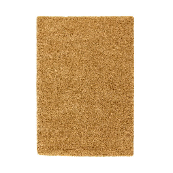 Tapis shaggy, aspect laineux, MARNE, Moutarde