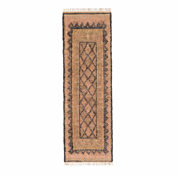 Tapis de couloir Mauldre jute et coton multicolore