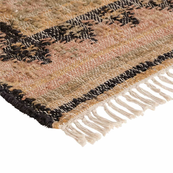 Tapis de couloir Mauldre jute et coton multicolore