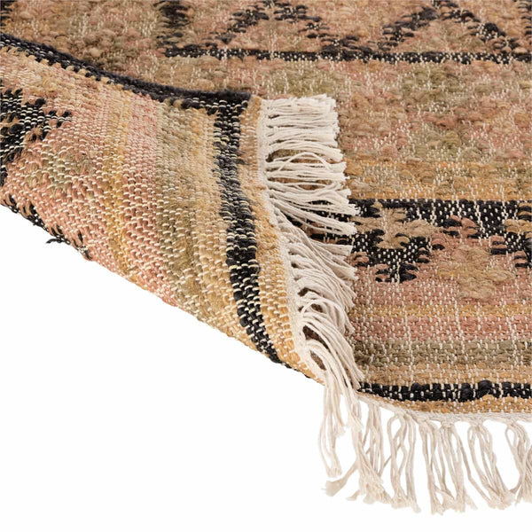 Tapis de couloir Mauldre jute et coton multicolore