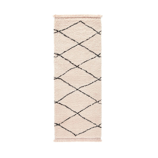 Tapis de couloir style berbère MODER, écru