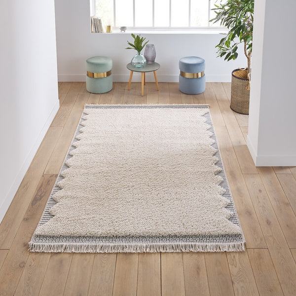 Tapis style berbère, NÈRE, écru