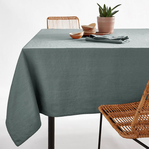 Nappe Mattig en lin vert grisé