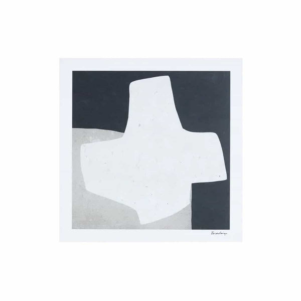 Affiche Cruz del Eje en papier d'art haute qualité noir / gris / blanc