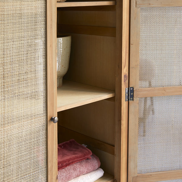 Armoire de rangement Pavia en pin naturel