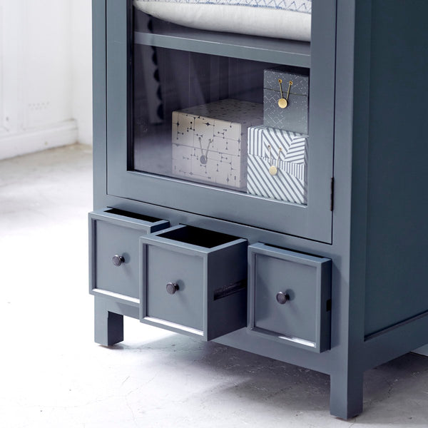 Armoire vaisselier Prado en acajou noir