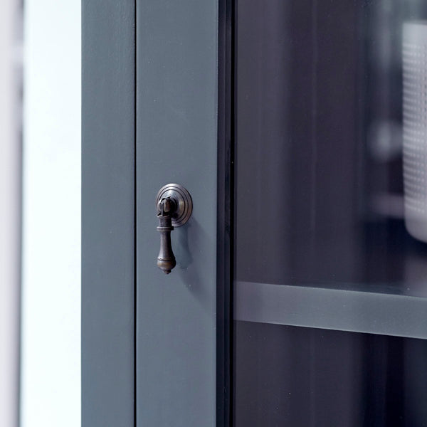 Armoire vaisselier Prado en acajou noir