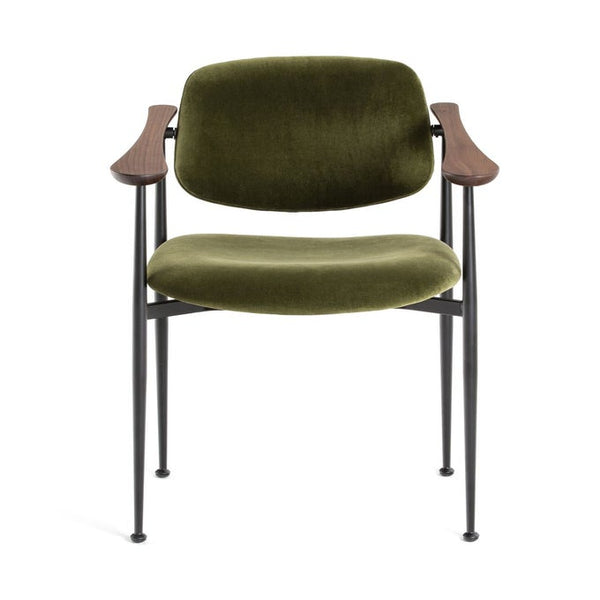 Fauteuil Feldaist coton vert mousse