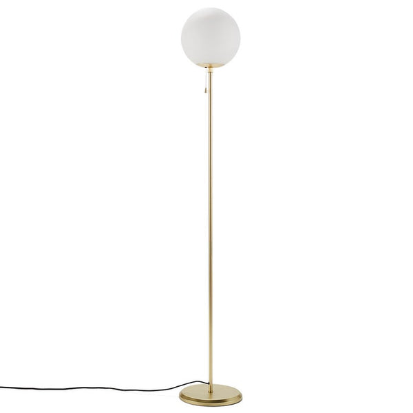 Lampadaire Tisza laiton et opaline