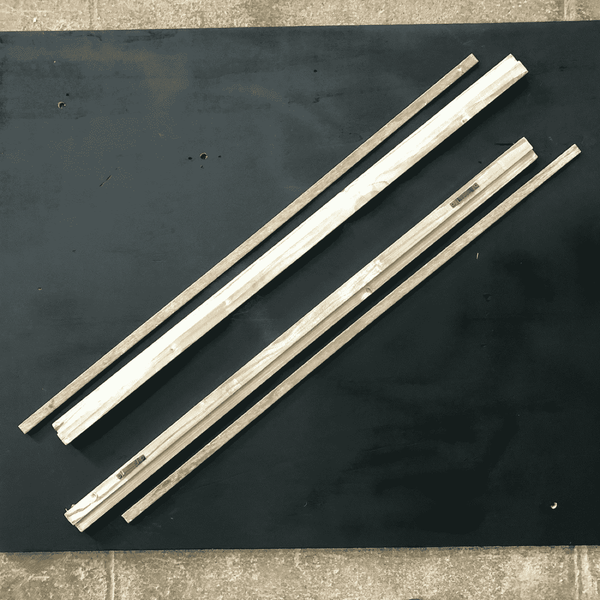 Toile et baguette de fixation Tametap en papier froissé recyclé