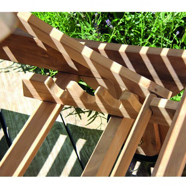 Lot de 2 bains de soleil en teck SAVIGNY, marron
