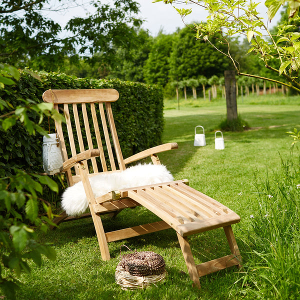 Lot de 2 bains de soleil en bois d'acacia et textilène FEYTnoir