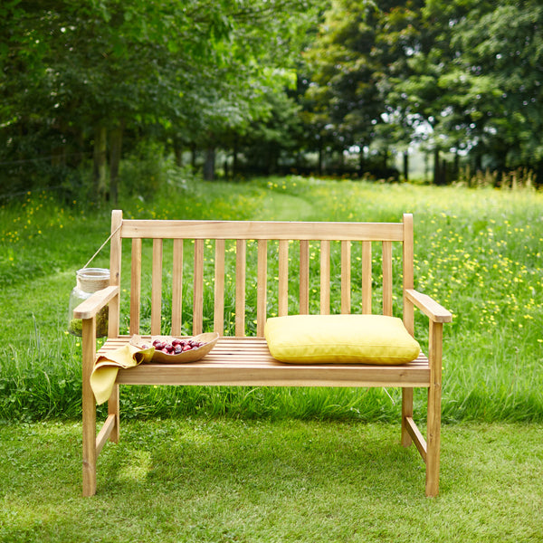 Banc en bois d'acacia 120 naturel