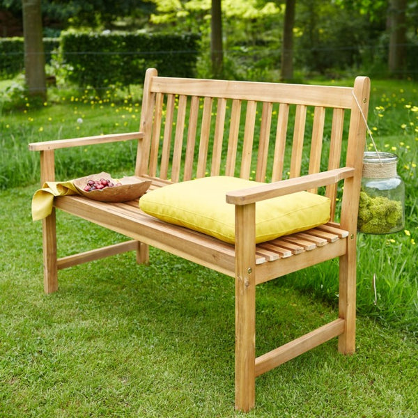 Banc en bois d'acacia 120 naturel
