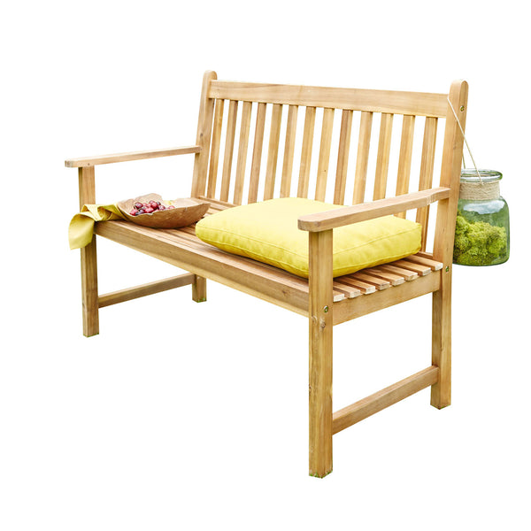 Banc en bois d'acacia 120 naturel
