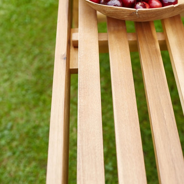 Banc en bois d'acacia 120 naturel