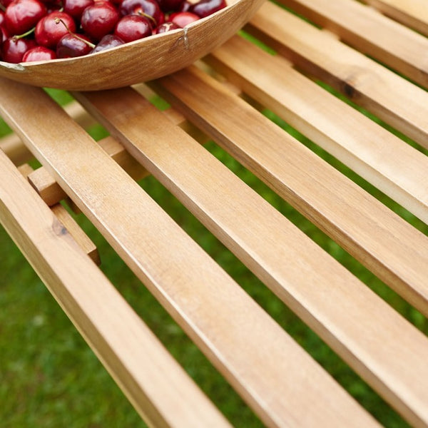 Banc en bois d'acacia 120 naturel