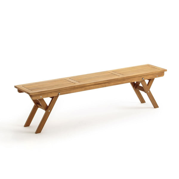 Banc de jardin Lere en eucalyptus naturel