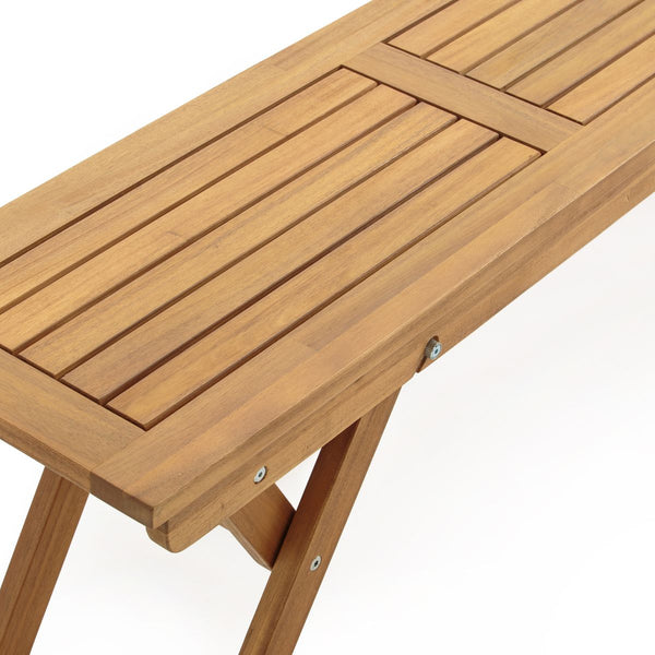 Banc de jardin Lere en eucalyptus naturel