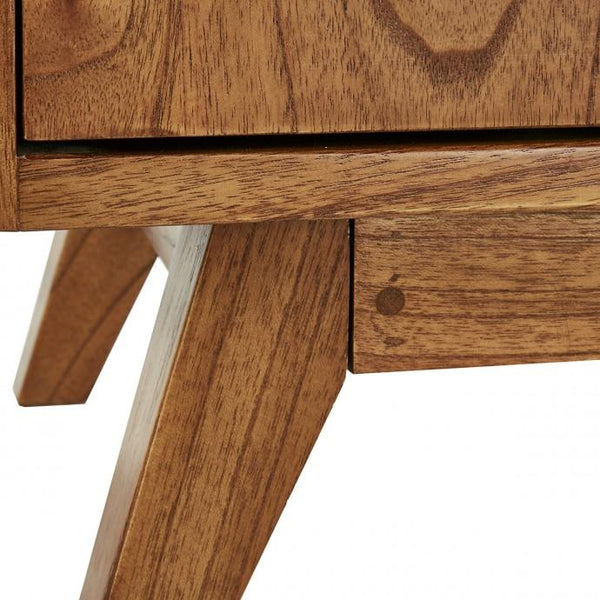 Banc d'entrée vintage en bois de mindy 120 CADEROLLES, noir