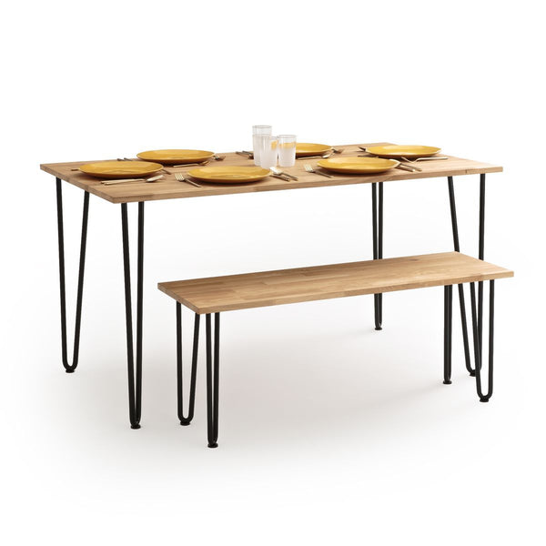 Banc en chêne massif, 110 cm, GALAURE chêne