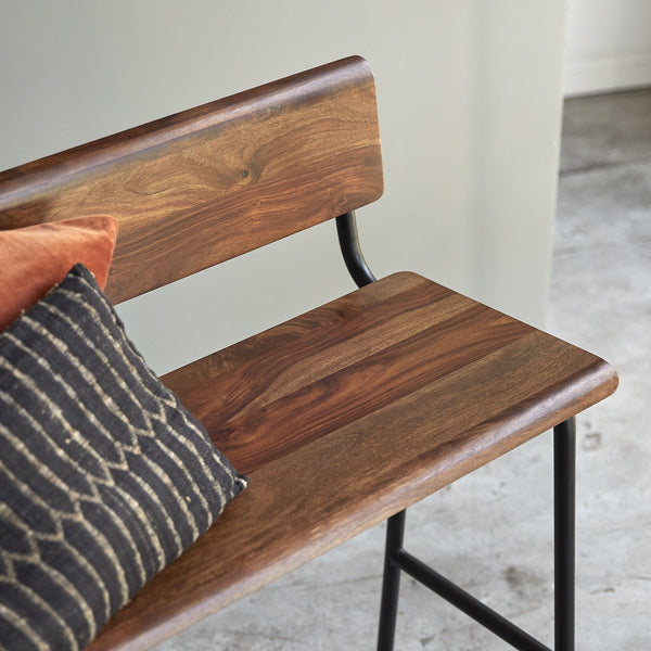 Banc Jamor en palissandre naturel