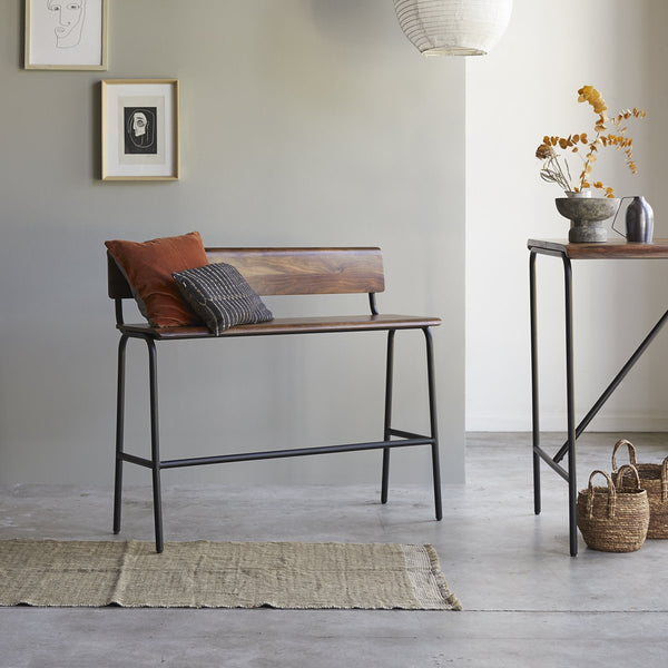 Banc Jamor en palissandre naturel