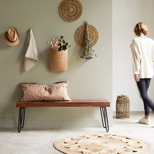 Banc Joanes en palissandre naturel