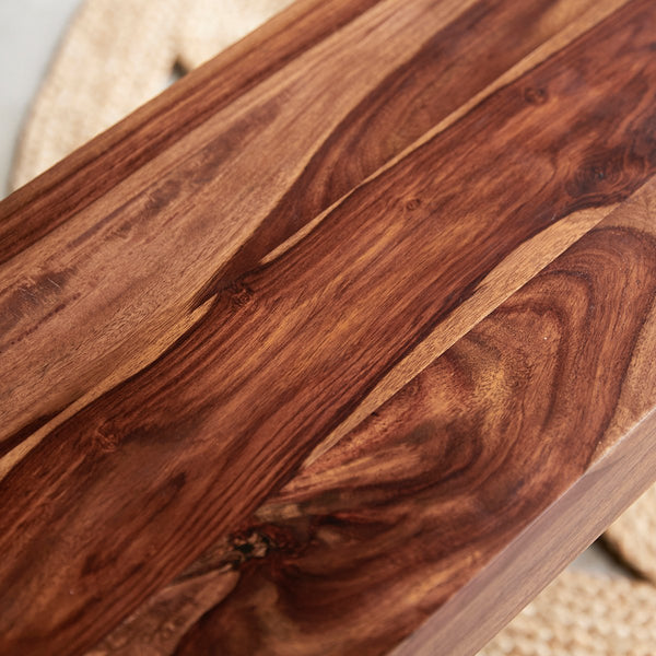 Banc Joanes en palissandre naturel