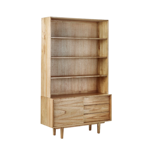 Bibliothèque en bois de mindy 120 CADEROLLES, naturel