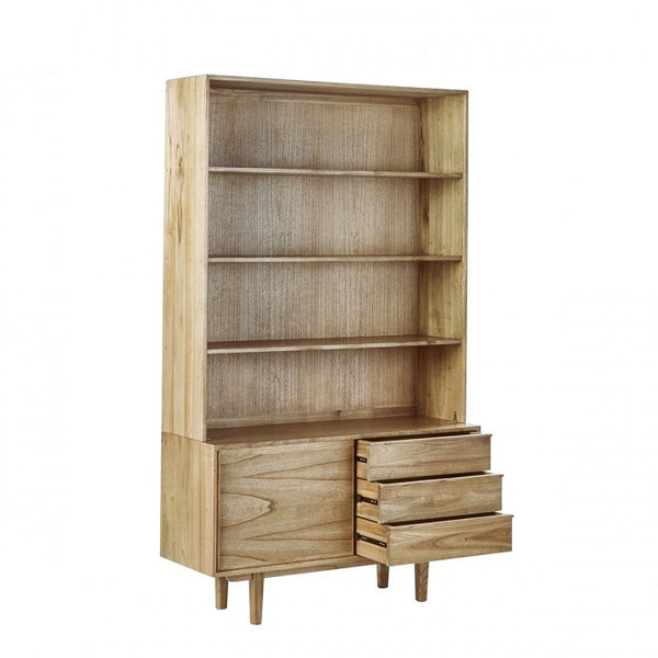 Bibliothèque en bois de mindy 120 CADEROLLES, naturel