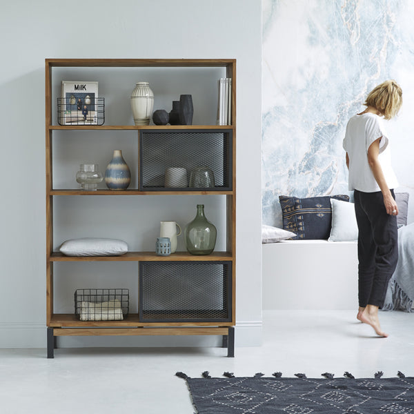 Meuble TV Lianes en teck naturel