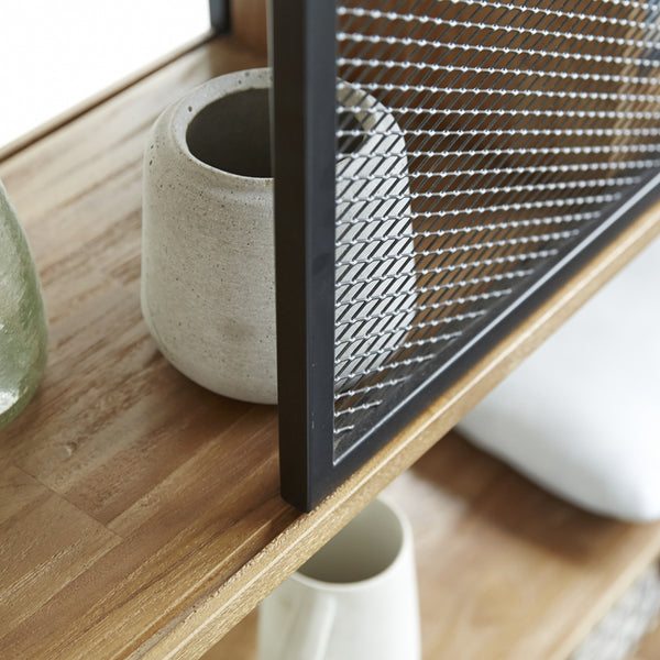 Meuble TV Lianes en teck naturel