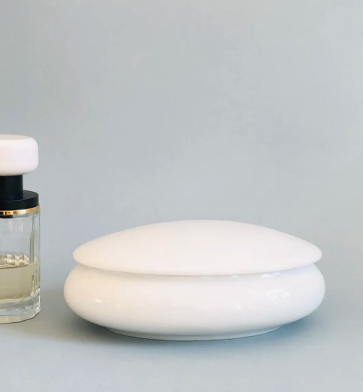 Boite à bijoux Skalice en porcelaine blanche