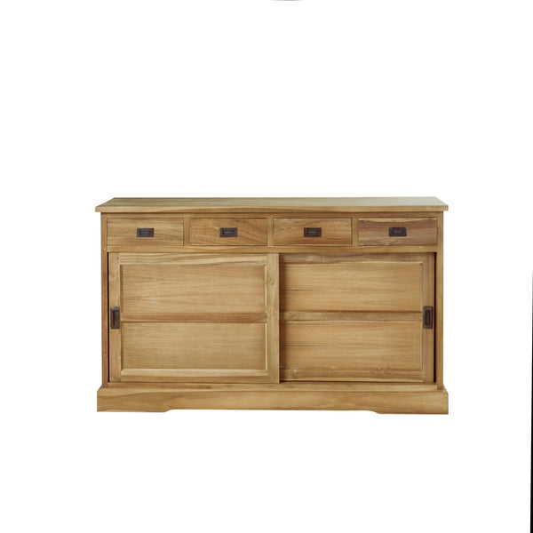 Buffet en bois de teck 150 BADÈTE, naturel